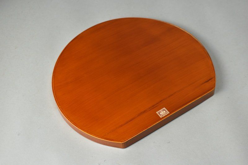 【蔵A6518c】飛騨春慶 福田製 半月盆 吸物膳 十客 共箱 【蔵A6518c】飛騨春慶 福田製 半月盆 吸物膳 十客 共箱