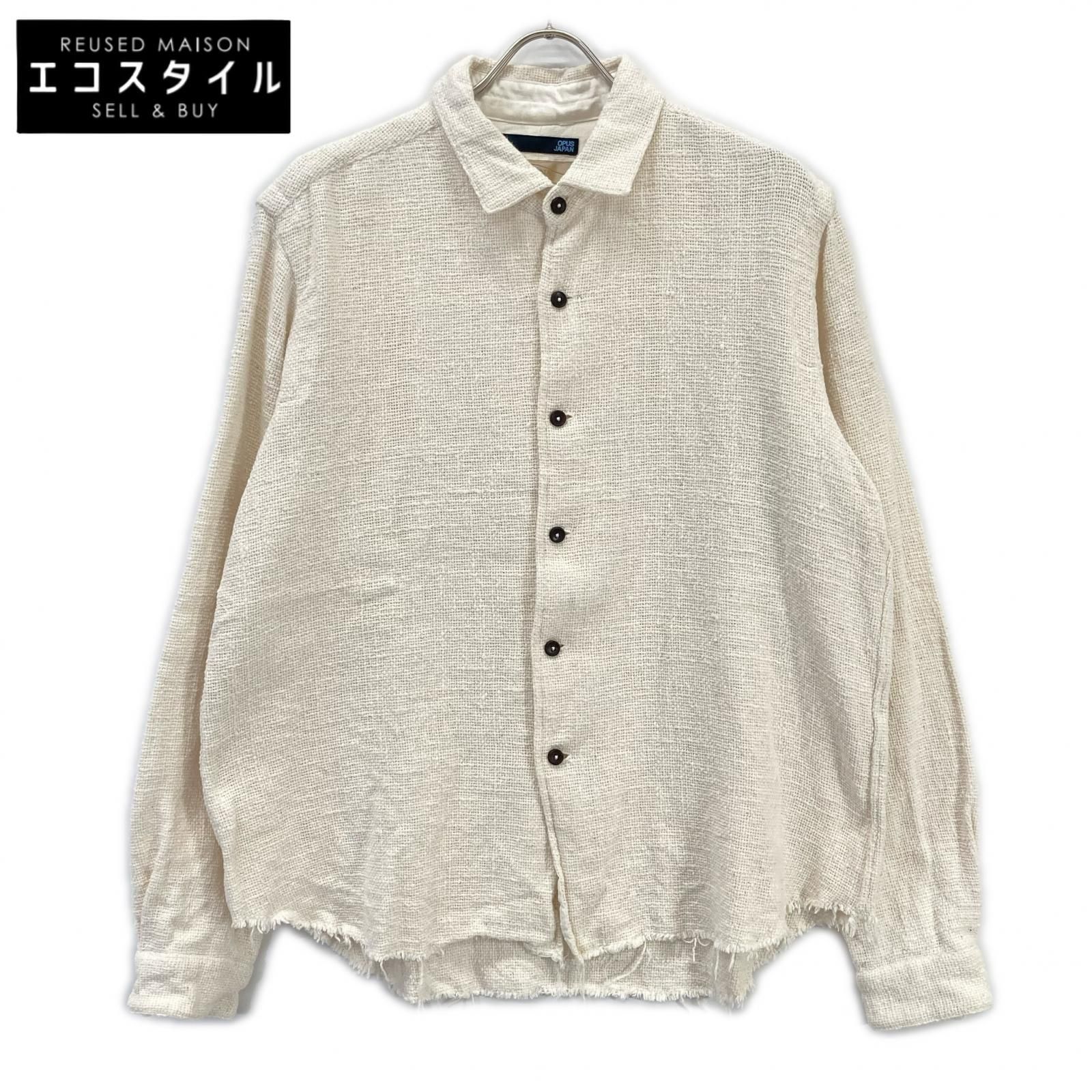 163SH10 ホワイト コットン シャツジャケット L 163SH10 ホワイト コットン シャツジャケット L-最も安い販売