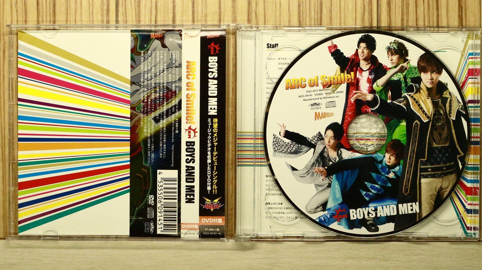 国内盤CD☆ボーイズ・アンド・メン/BOYS AND MEN□ ARC of Smile!(DVD