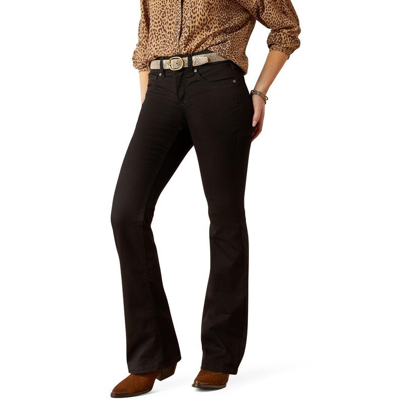 アリアト レディース ボトムス デニムパンツ ブーツ Ariat PR Ella Boot Cut Black ブラック
