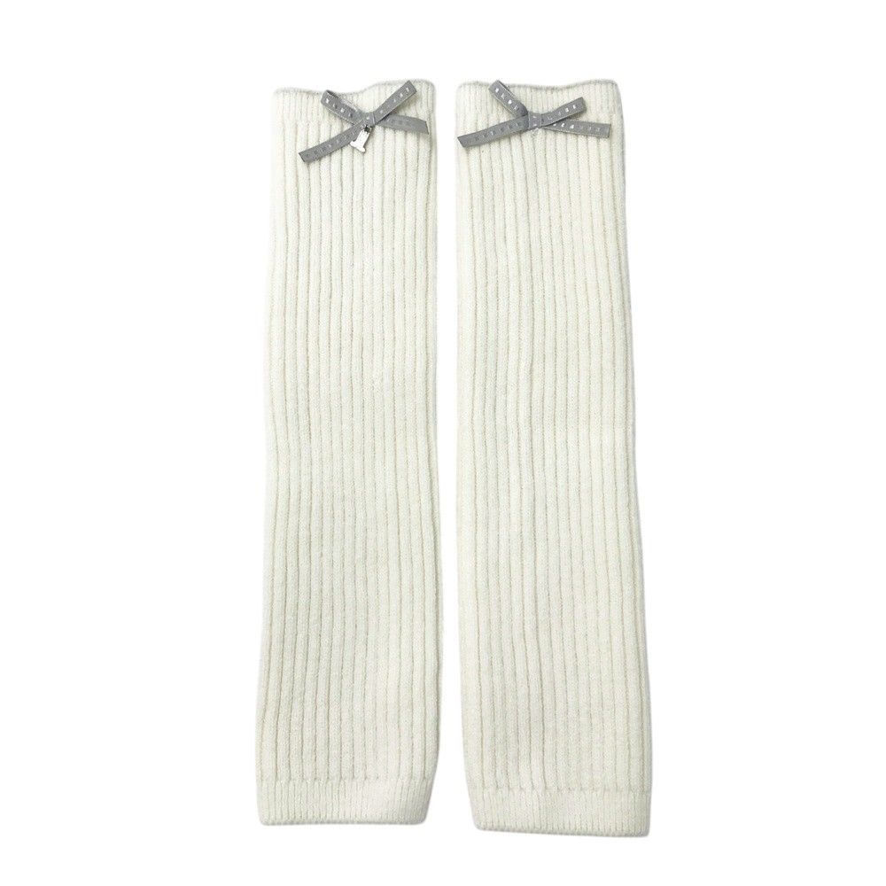 LANVIN SPORT ランバン スポール ニットレッグウォーマー リボン