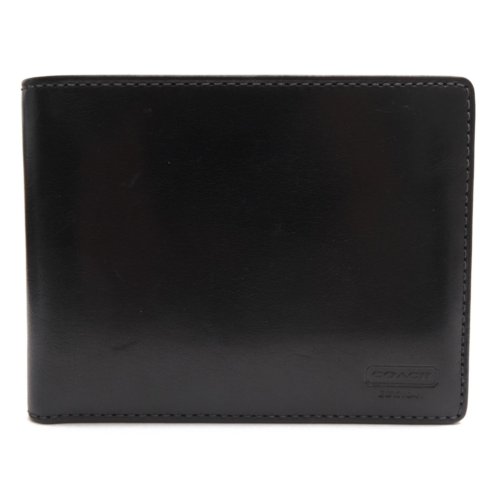 コーチ／COACH 財布 ウォレット メンズ 男性 男性用 レザー 革 本革 ブラック 黒 FS4658 Water Buffalo Leather Passcase ID Wallet 小銭入れなし 札入れ 二つ折り 7,725円