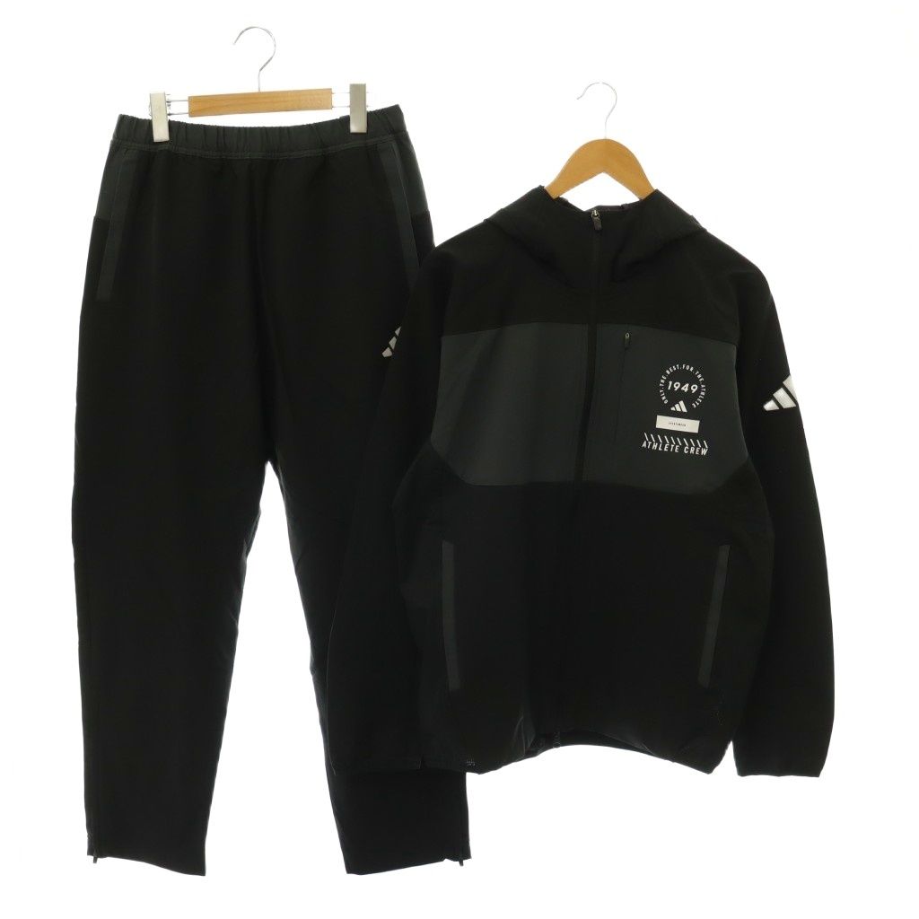 アディダス セットアップ ジャケット パンツ L 黒 KF6208 KF1292 アディダス adidas セットアップ 上下 ジャケット パーカー ジップ