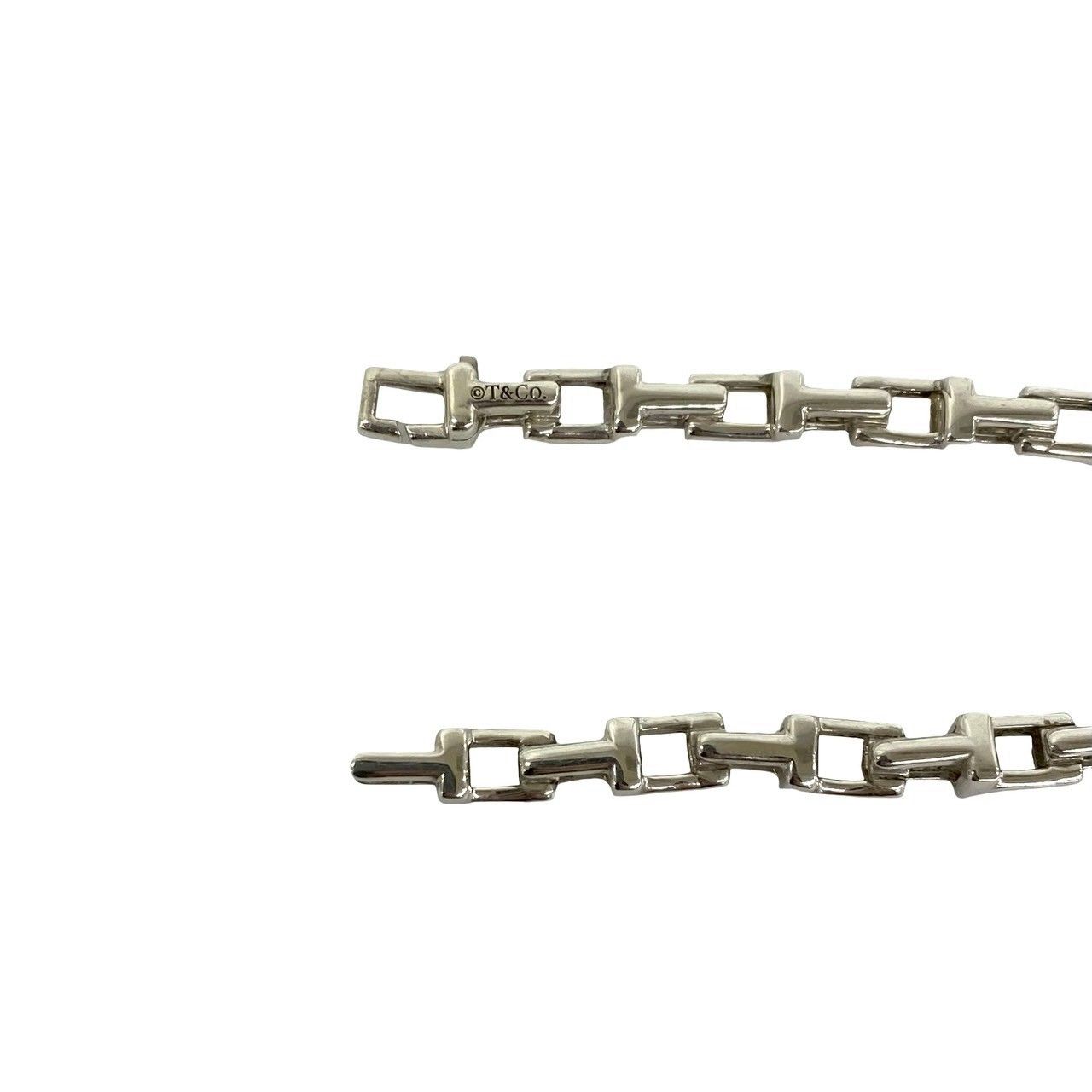 極 美品 TIFFANY&Co. ティファニー T ナロー ブレスレット シルバー925 