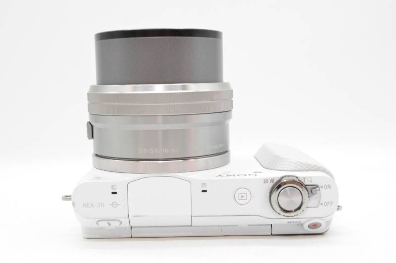 SONY NEX-3N ホワイト+ SELP1650 レンズ □【動作品】ソニー SONY α NEX-3N ホワイト E PZ 16-50mm F3.5-5.6