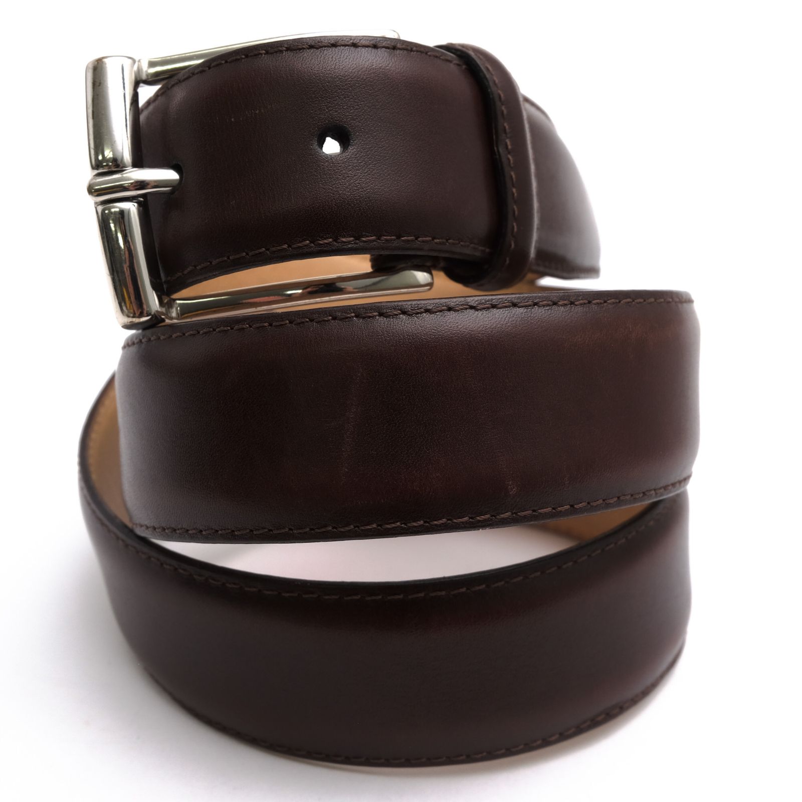 クロケット＆ジョーンズ／CROCKETT＆JONES ベルト ビジネス メンズ 男性 男性用 レザー 革 本革 ダークブラウン 茶 ブラウン 8500S 定番