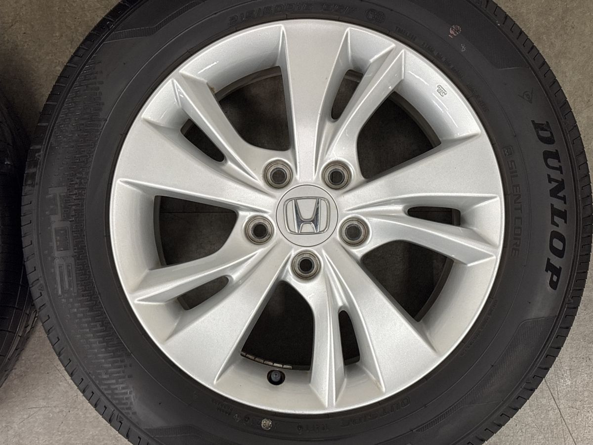 良好品】ホンダ RU ヴェゼル 純正 16in 7J +55 PCD114.3 ダンロップ