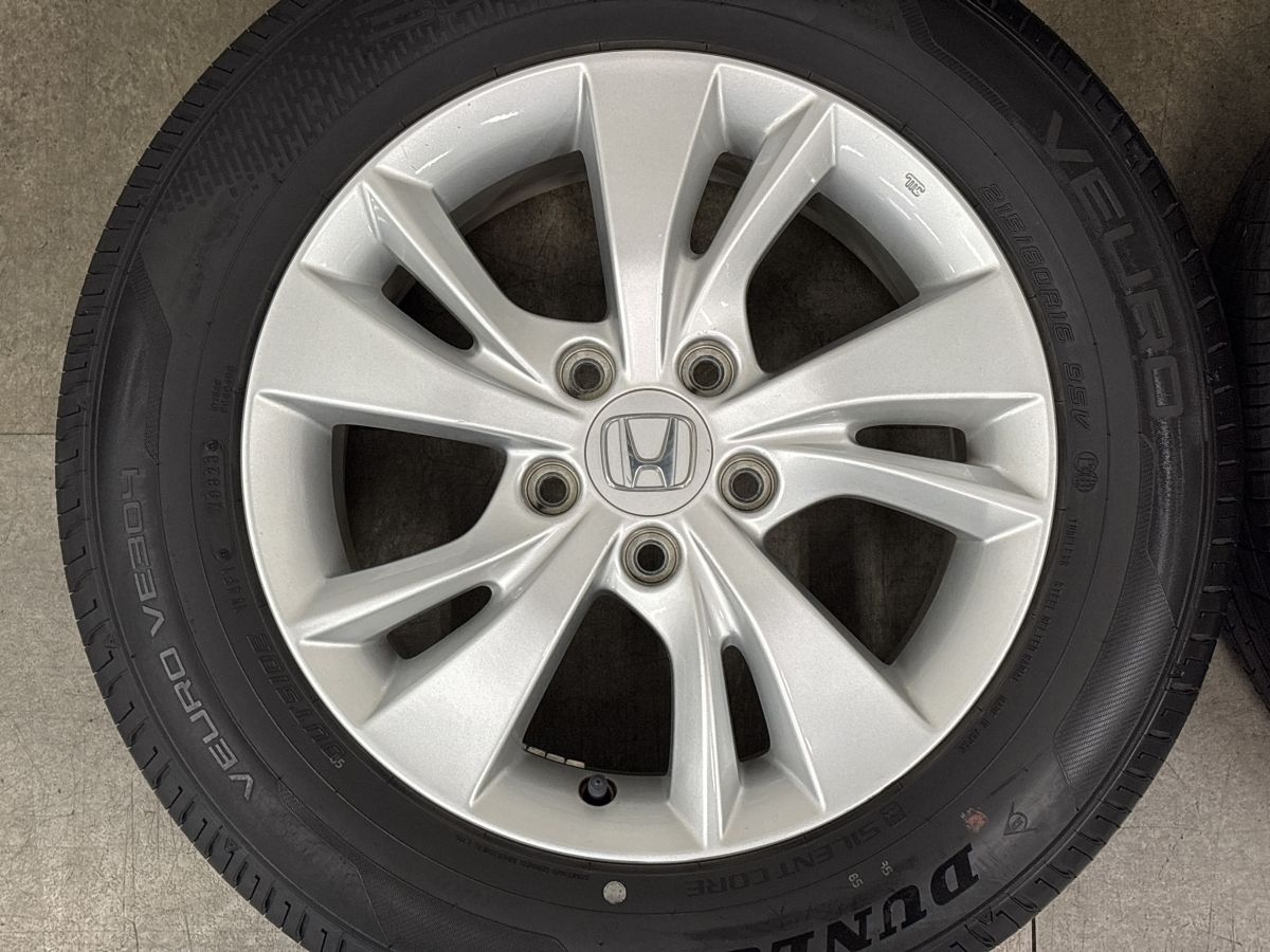 良好品】ホンダ RU ヴェゼル 純正 16in 7J +55 PCD114.3 ダンロップ