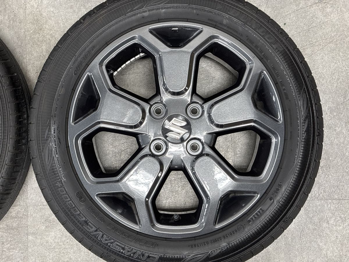 美品 バリ溝】スズキ ハスラー タフワイルド 15in 4.5J +45 PCD100