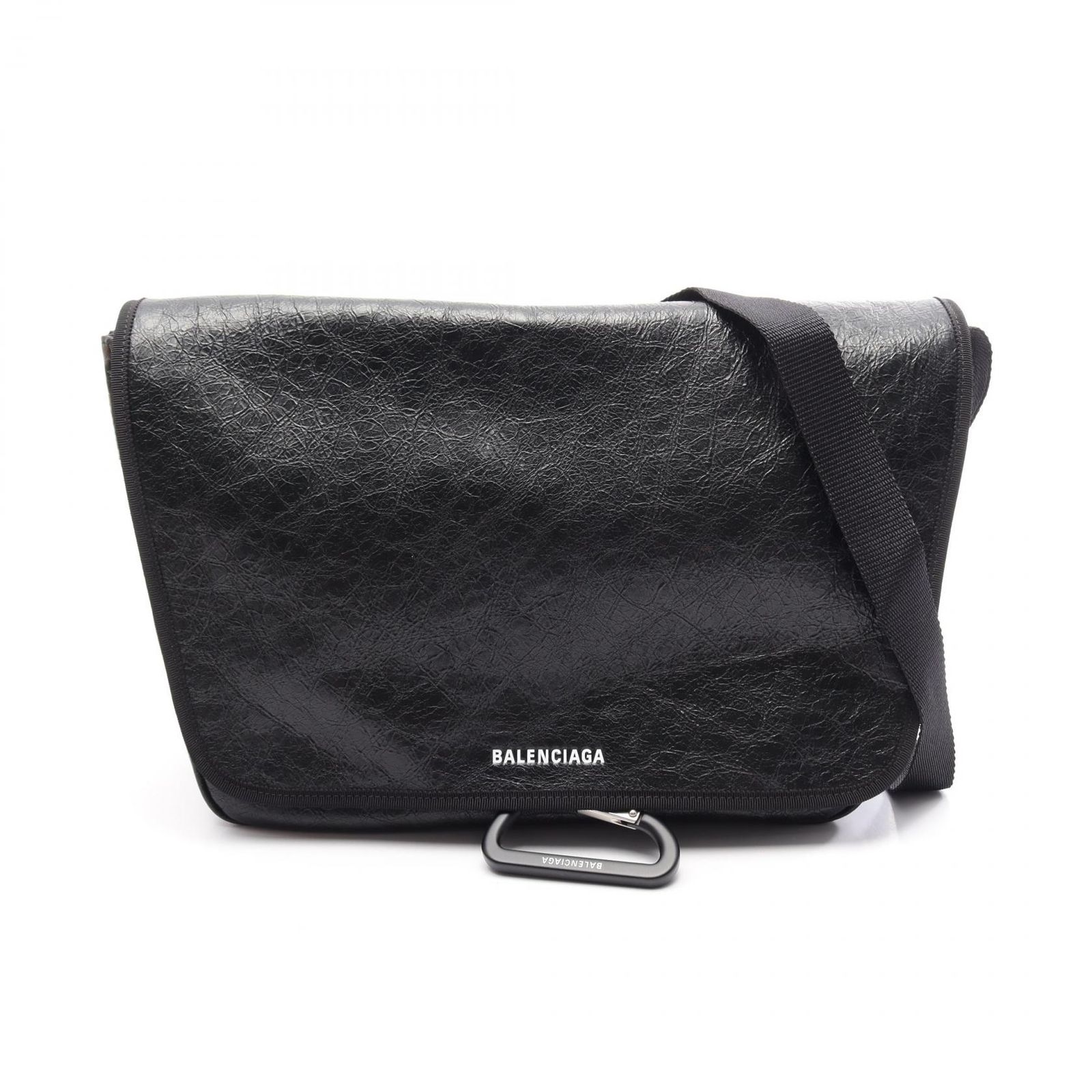 バレンシアガ フラップ キャンバス レザー ショルダーバッグ ブラック バレンシアガ BALENCIAGA ショルダーバッグ EXPLORER FLAP