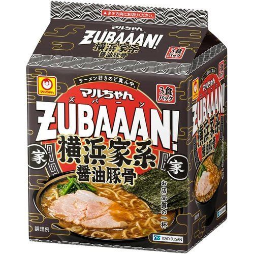 マルちゃん マルちゃんZUBAAAN! 横浜家系醤油豚骨 3食パック 130g×3食パック×9個