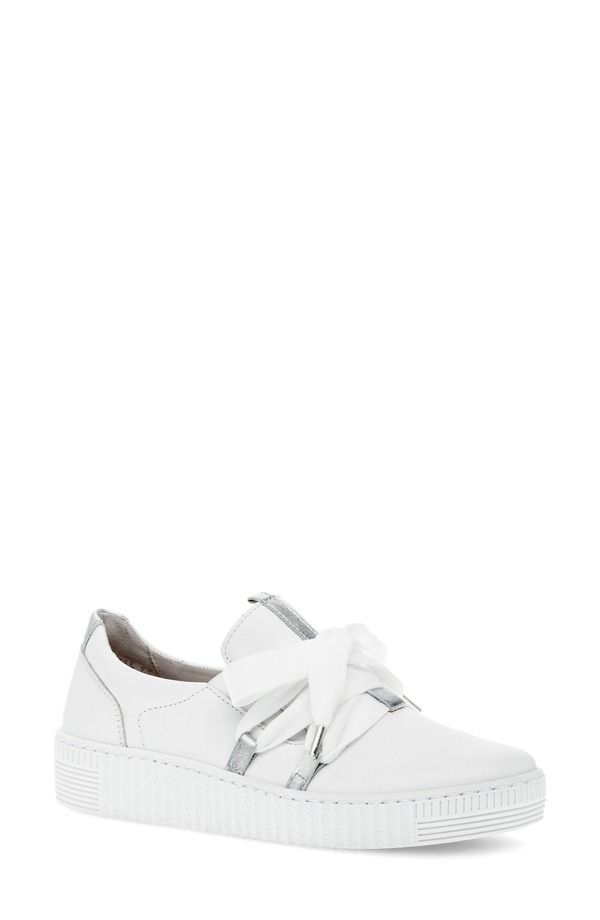 ガボール レディース シューズ スニーカー Gabor Bow Sneaker White ホワイト