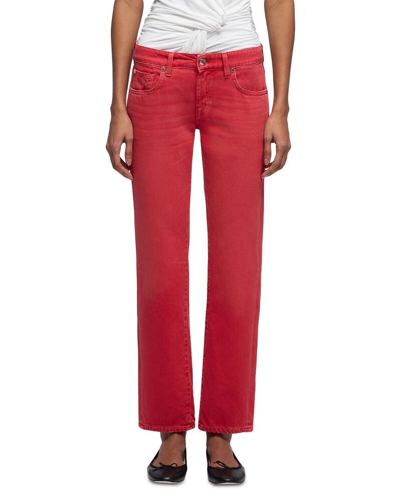 セブンフォーオールマンカインド レディース ボトムス デニムパンツ ローライズ ジーンズ 7 For All Mankind Low Rise Cigarette Jeans in Flame
