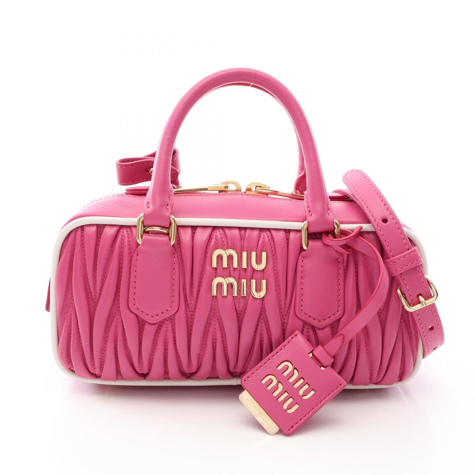ミュウ ミュウ Miu Miu ハンドバッグ MATELASSE マテラッセ 2WAY 
