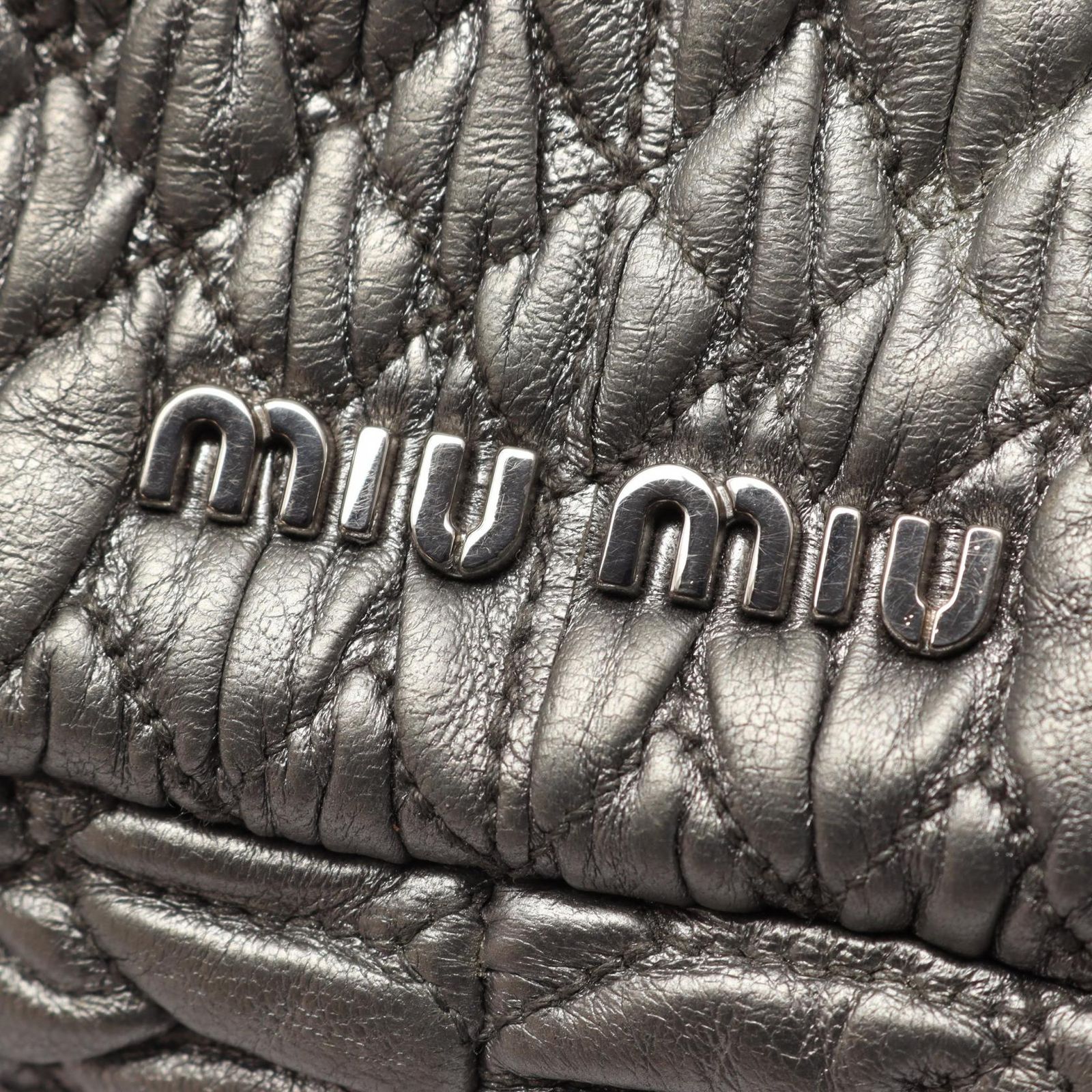 ミュウ ミュウ Miu Miu ショルダーバッグ NAPPA CRYSTAL マテラッセ