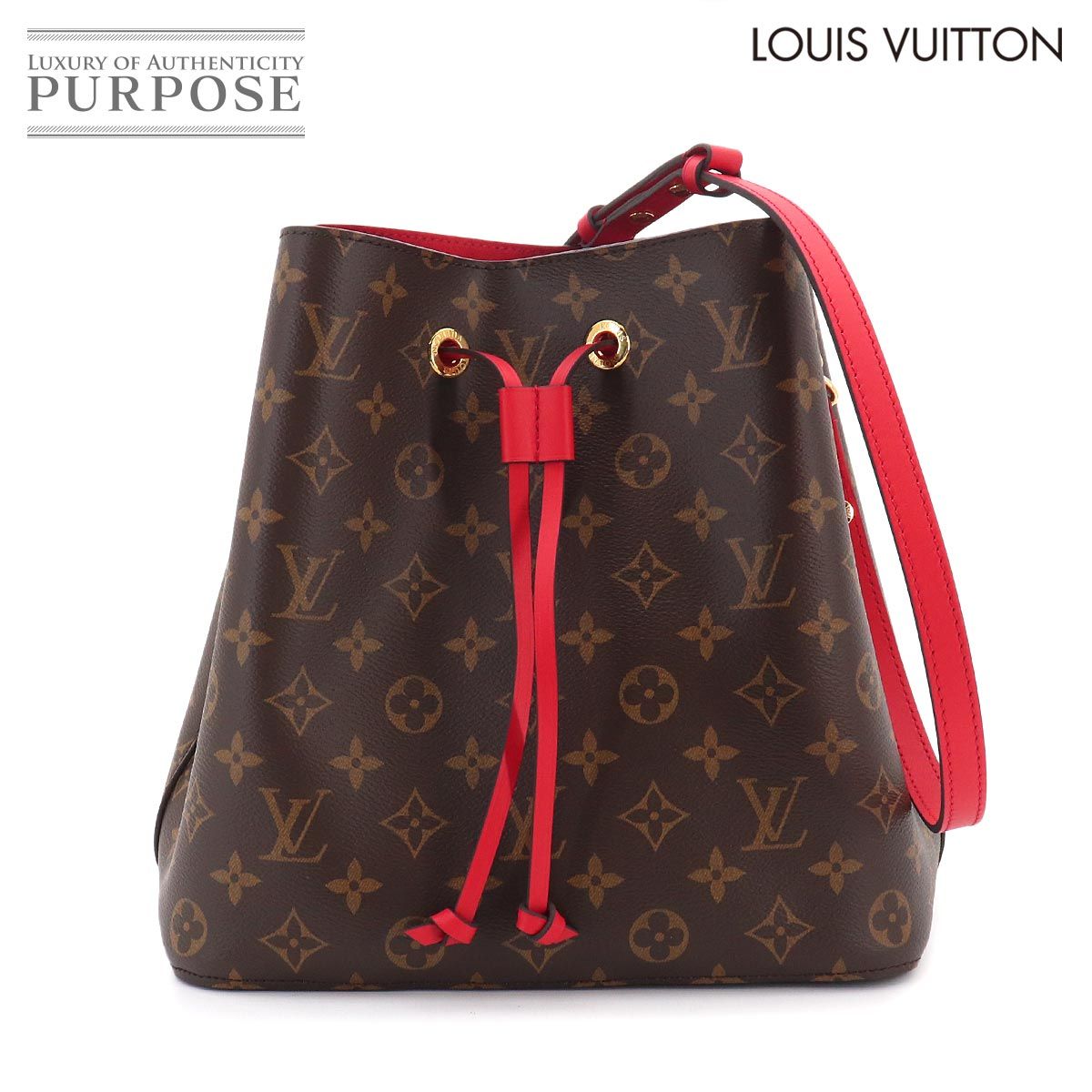 ヴィトン☆ネオノエ/モノグラム×コクリコ/2wayバッグ/赤 新品同様 ルイ ヴィトン LOUIS VUITTON モノグラム ネオノエ