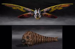 フィギュア S.H.MonsterArts モスラ（成虫）&モスラ（幼虫） Special Color Ver. 「ゴジラVSモスラ」 魂ウェブ商店限定【10日以内発送】