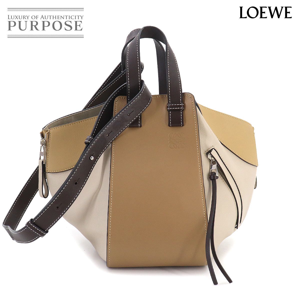 新品同様 ロエベ LOEWE ハンモック スモール 2way ハンド ショルダー 