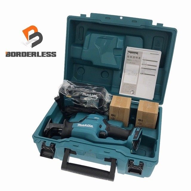 ☆未使用品☆makita マキタ 18V 充電式レシプロソー JR189DRGX バッテリ2個(18V6.0Ah) 充電器 ケース付 コードレスセーバソー131993