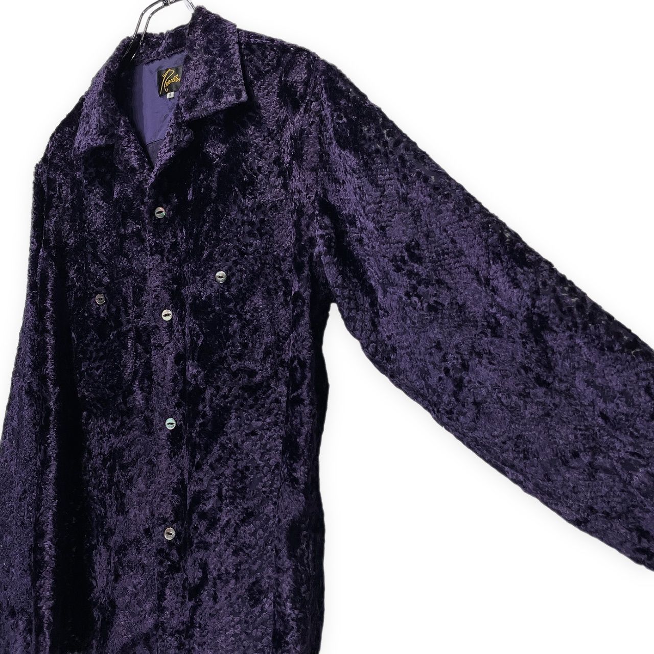 Needles ニードルズ サイズS 21AW C.O.B.One-up Shirt Burnout Velvet