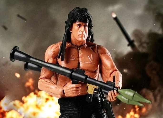 ☆未使用 ランボー アクション フィギュア 約16cm RAMBO シルベスター