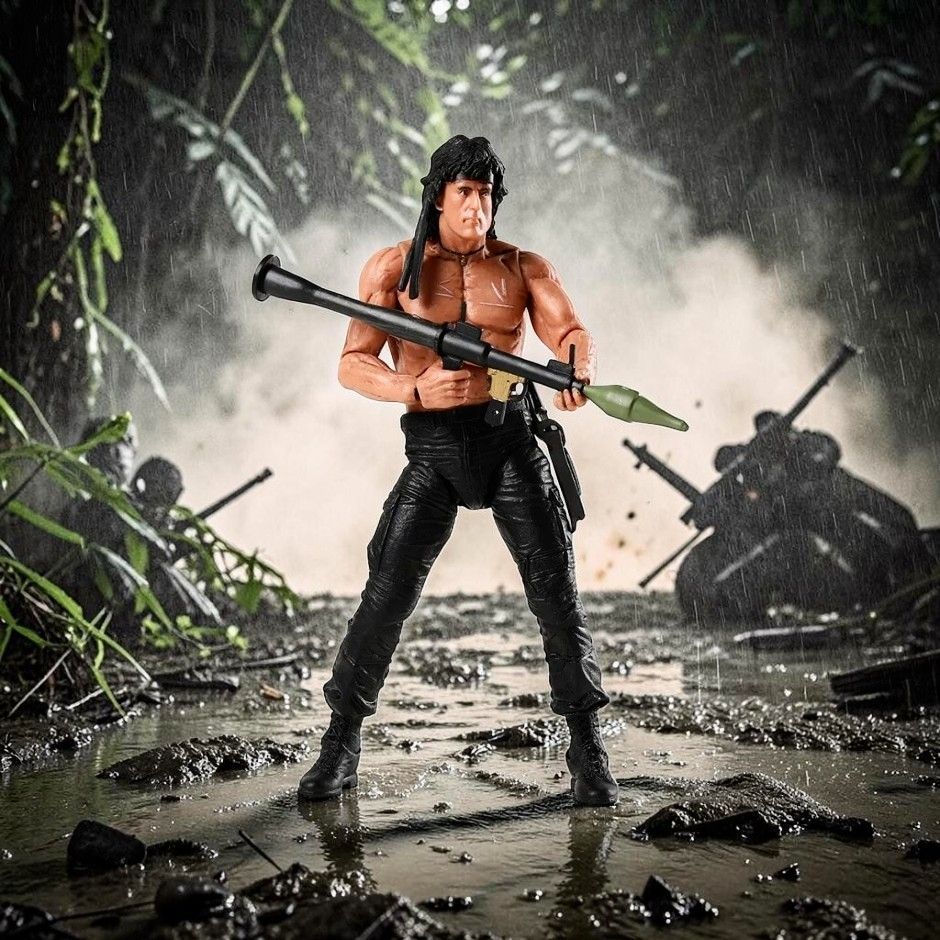 ☆未使用 ランボー アクション フィギュア 約16cm RAMBO シルベスター