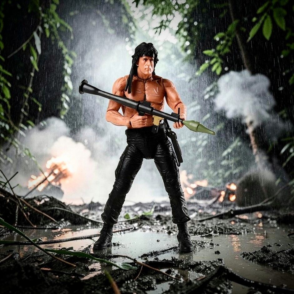 ☆未使用 ランボー アクション フィギュア 約16cm RAMBO シルベスター