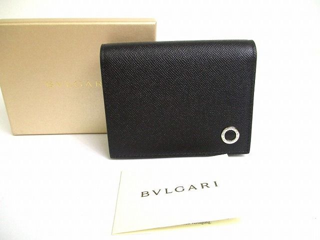 ブルガリ BVLGARI ブルガリブルガリ マン レザー カードケース 名刺入れ メンズ 【未使用保管品】