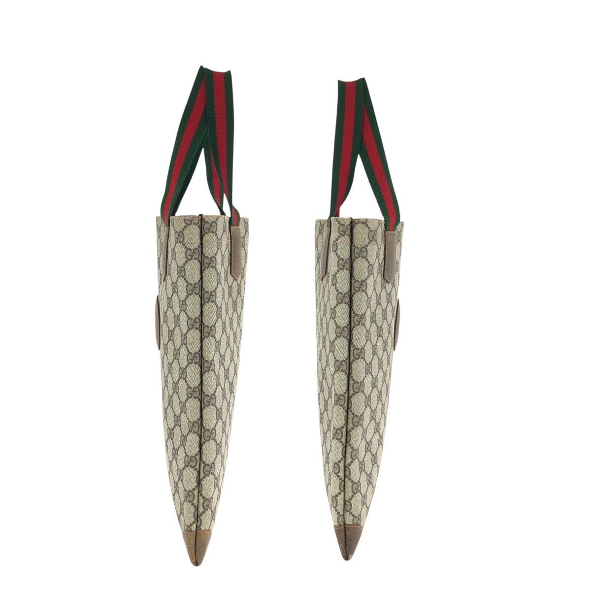 美品 GUCCI グッチ オールドグッチ シェリーライン ベージュ ブラウン