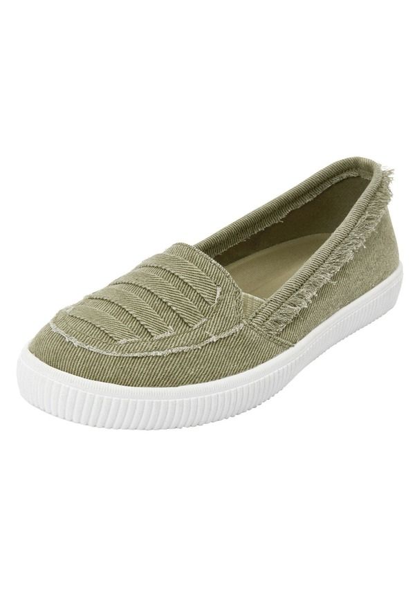 コンフォートビュー レディース シューズ スニーカー Comfortview The Analia SlipOn Sneaker Olive オリーブ