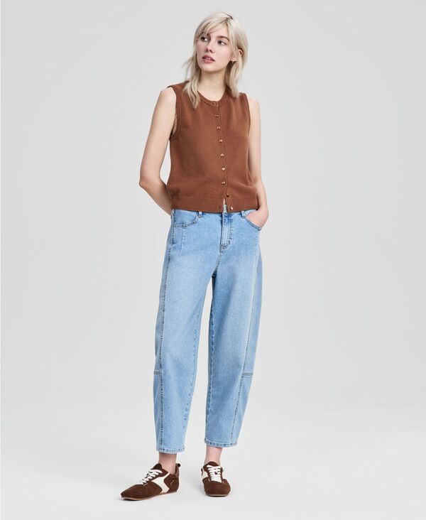 アンドノウディス レディース ボトムス カジュアルパンツ ジーンズ And Now This Womens The Barrel Jeans Light Wash