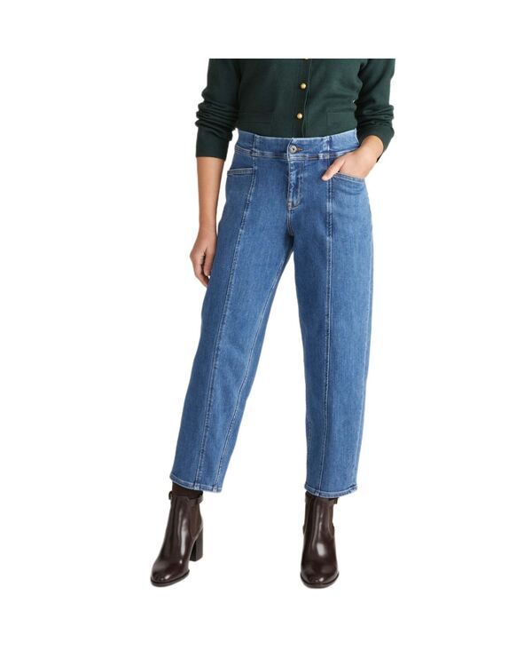 ユニバーサル スタンダード レディース ボトムス デニムパンツ ジーンズ Universal Standard Womens Keira Barreleg Jeanshallow bay blue ブ
