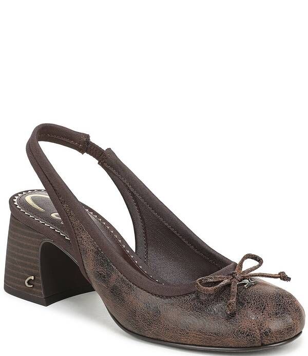 サムエデルマン レディース シューズ ヒール Circus NY by Sam Edelman Diane Distressed Bow Slingback Ballet Pumps BlackBro