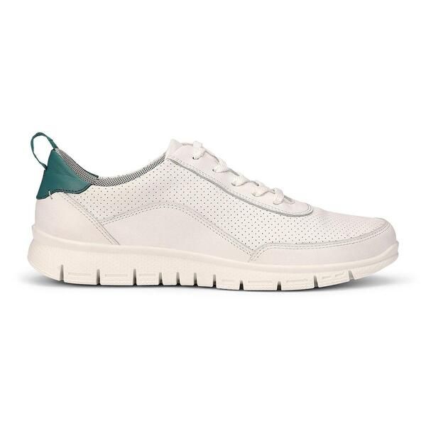 フーター レディース シューズ スニーカー Hotter Gravity II Wide Fitrainers WhiteTeal Gree ホワイト