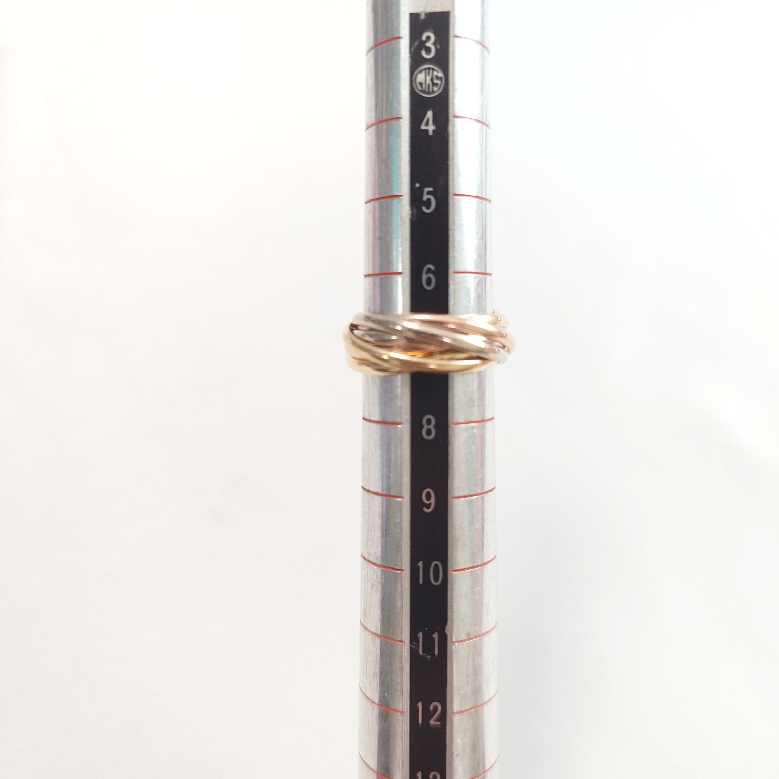 磨き済】カルティエ トリニティ 7連 リング 7号 7639 - メルカリ
