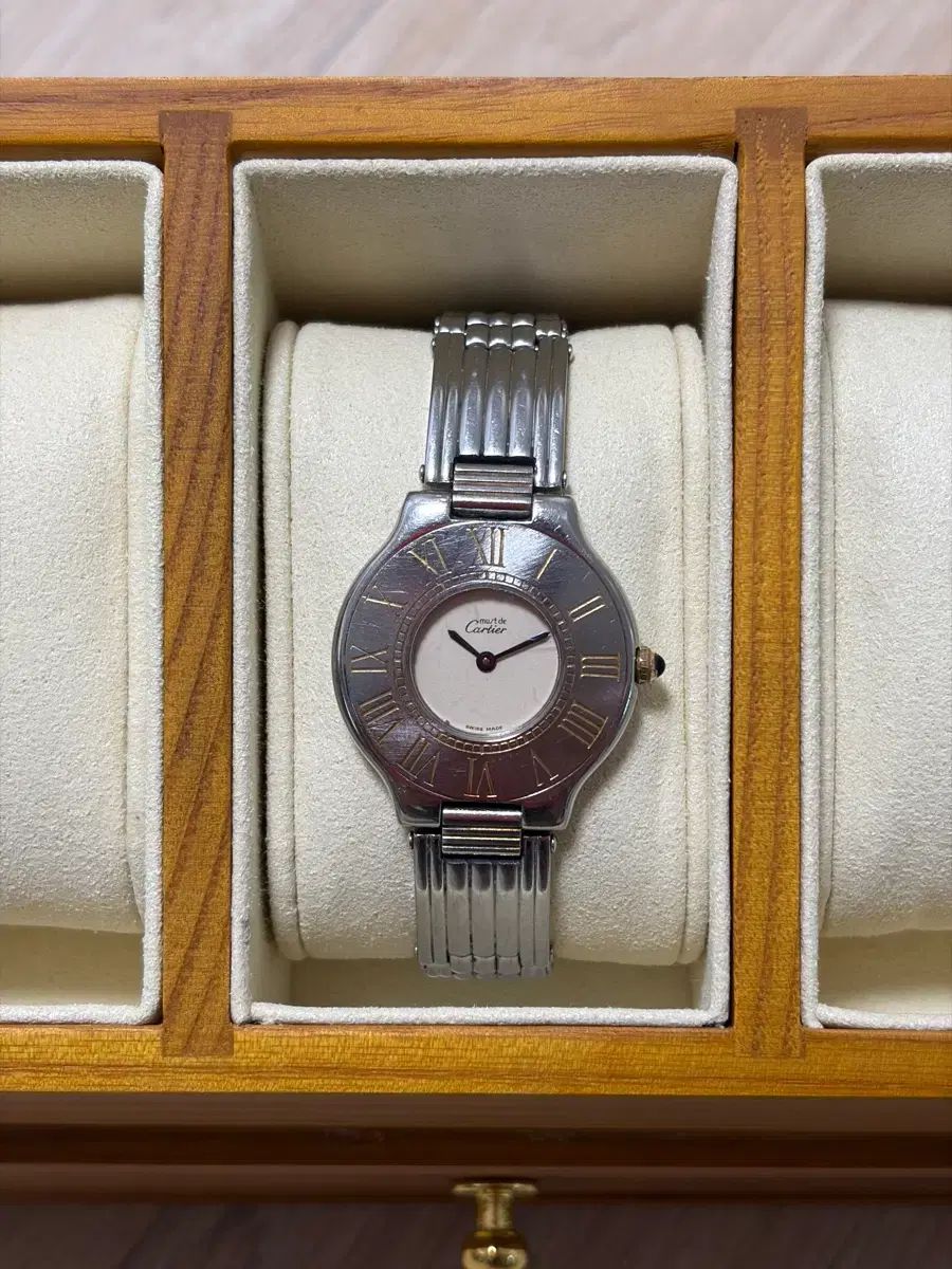 カルティエ 腕時計 Cartier マスト21 クォーツ QZ must de 時計 メンズ