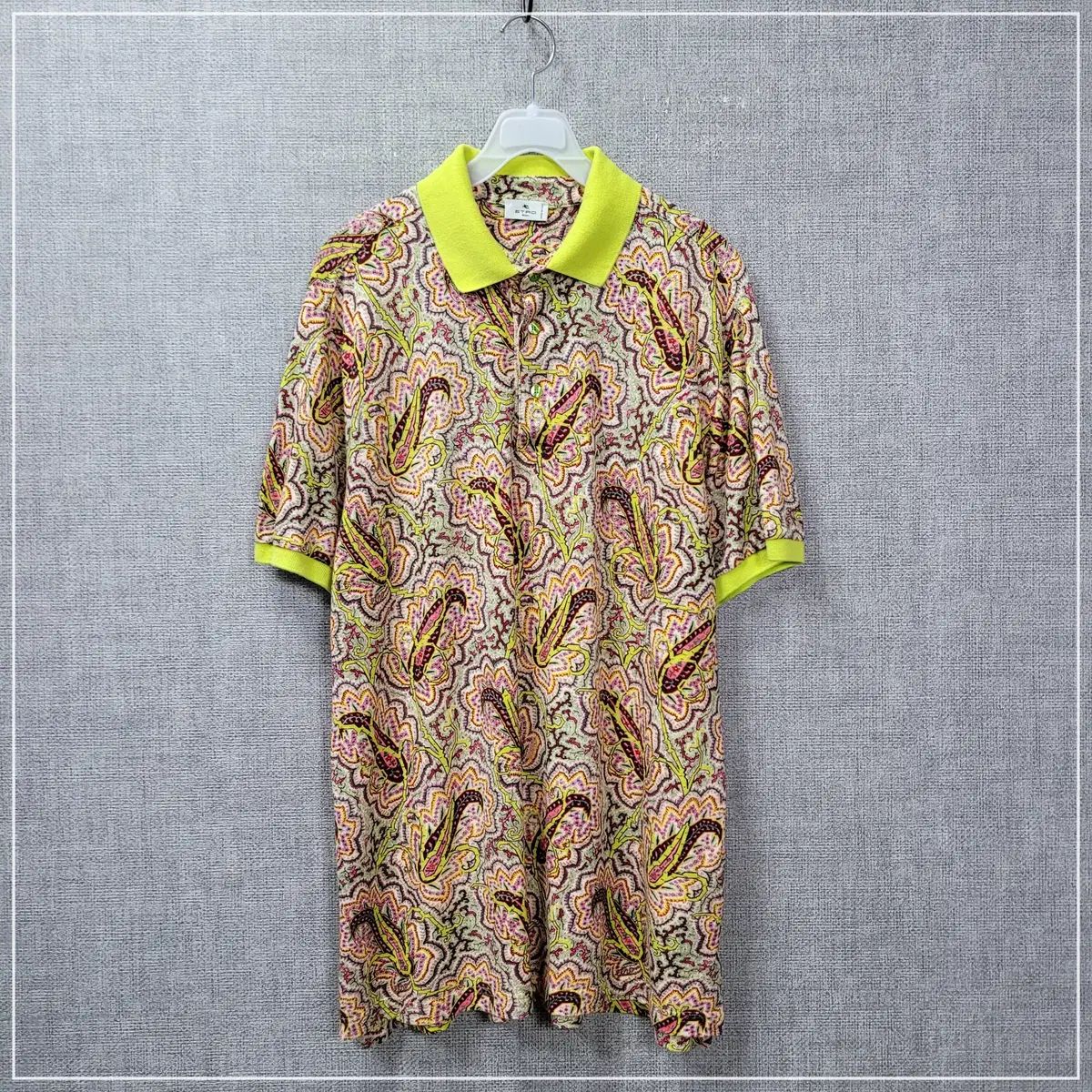 2137 ETRO パータン半袖PK コットン メンズ XL