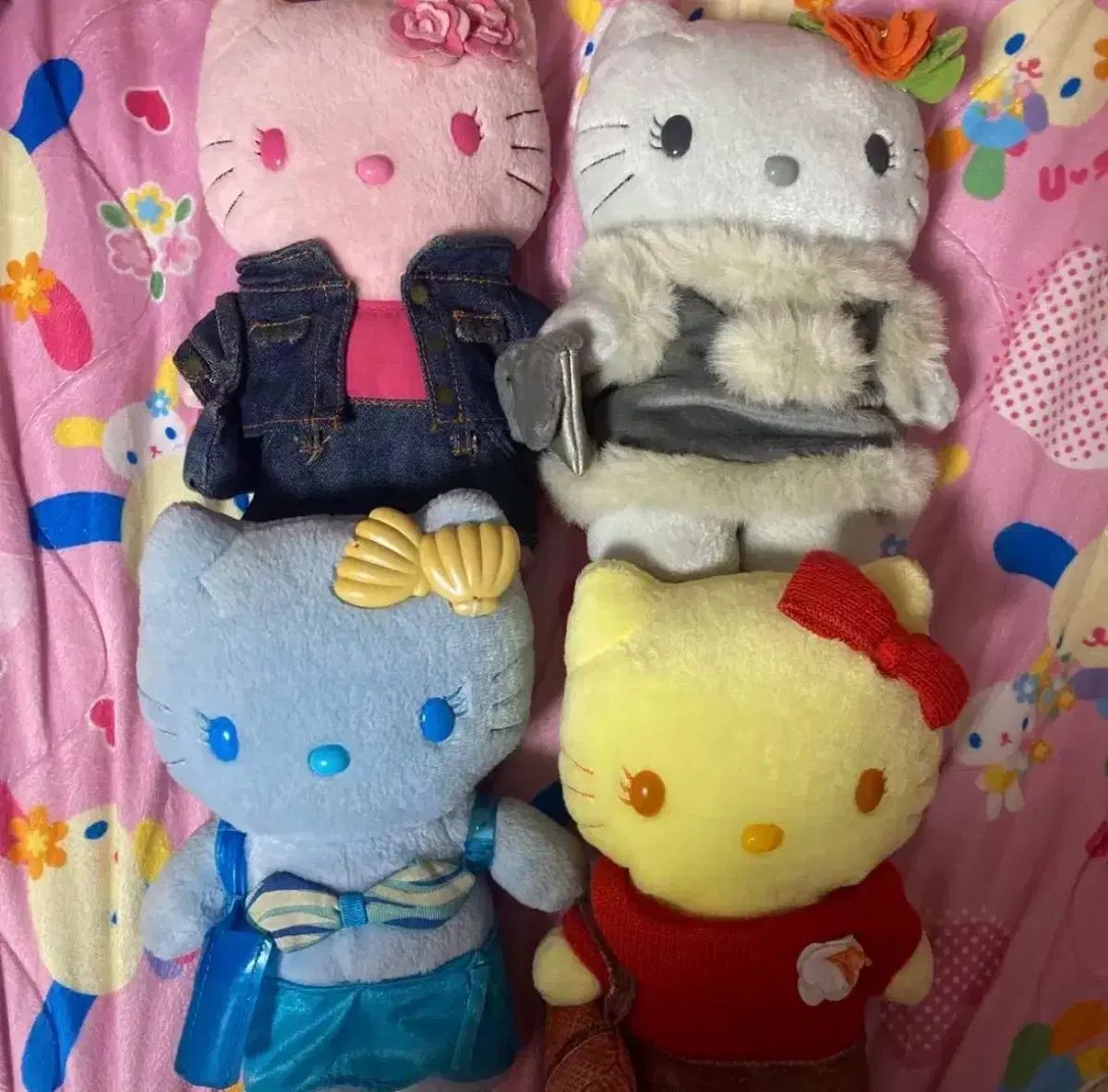 日本 ハッピーセット 春夏秋冬 レトロキティー ぬいぐるみ まとめ