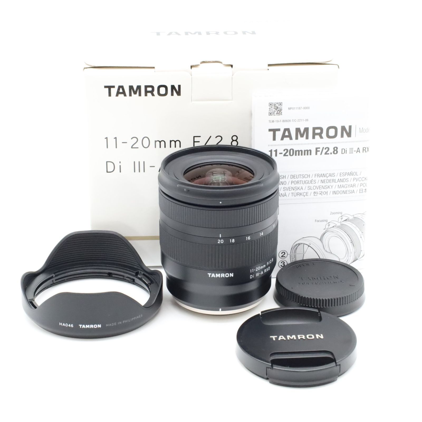 タムロン 11-20mm F/2.8 Di III-A RXD (Model B060) FUJIFILM Xマウント用 APS-Cサイズ対応