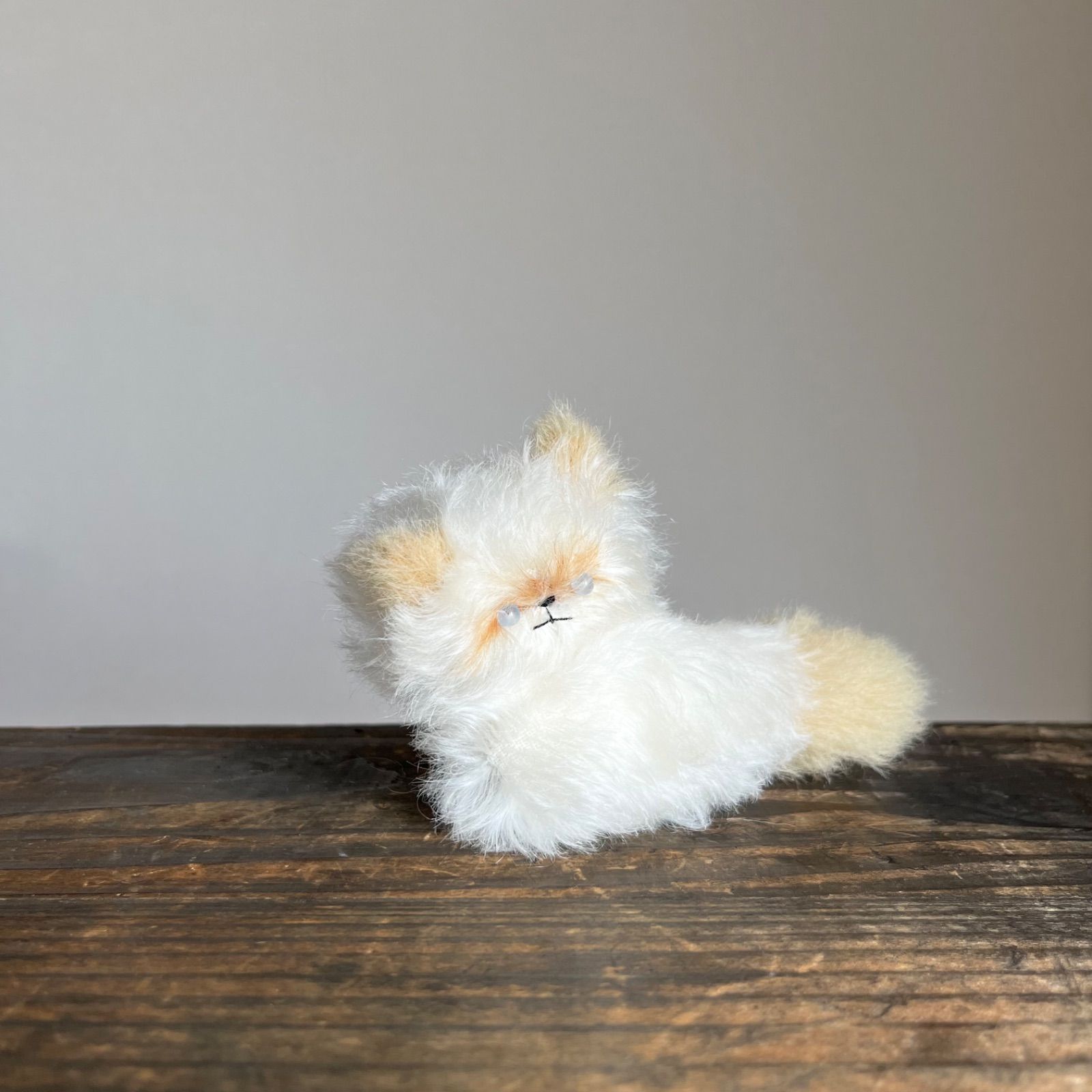 とけそうな、ねこ ( かすたーどほいっぷ色 ) Cora 猫 ぬいぐるみ 作家