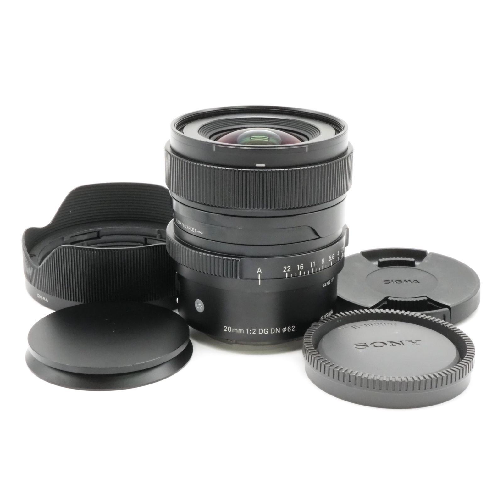 SIGMA シグマ 20mm F2 DG DN Sony Eマウント 単焦点 広角 フルサイズ Contemporary ミラーレス 専用