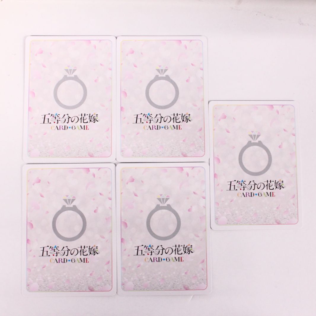 五等分の花嫁 カードゲーム プロモ PR 5種セット 箔押し仕様 漫画柄