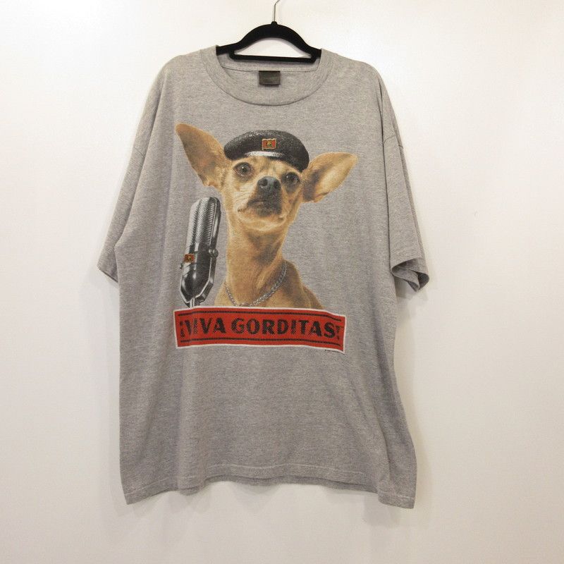 【姫路東店】 中古 VINTAGE衣料 | ヴィンテージイリョウ 半袖Ｔシャツ TACOBELL VIVA GORDITAS 年式:90S　シングルステッチ グレー サイズ：XL 【101】 6,860円