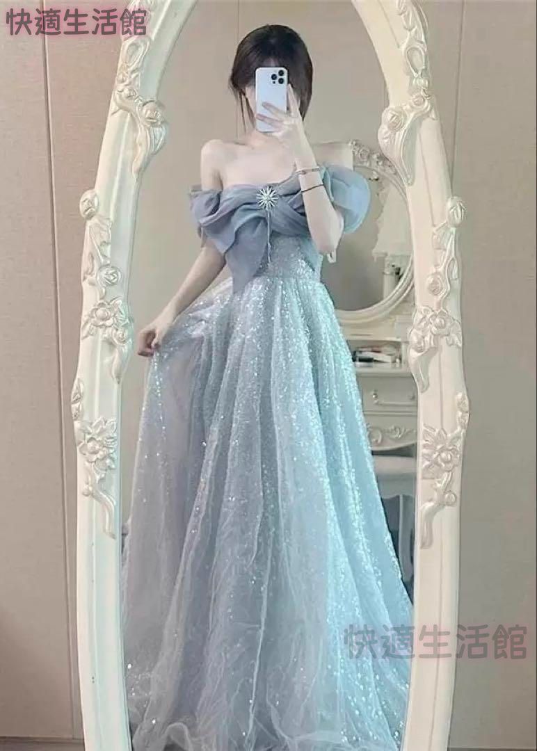 人気商品 豪華ドレス 結婚式/パーティー/発表会用キラキラ仕様 lf708
