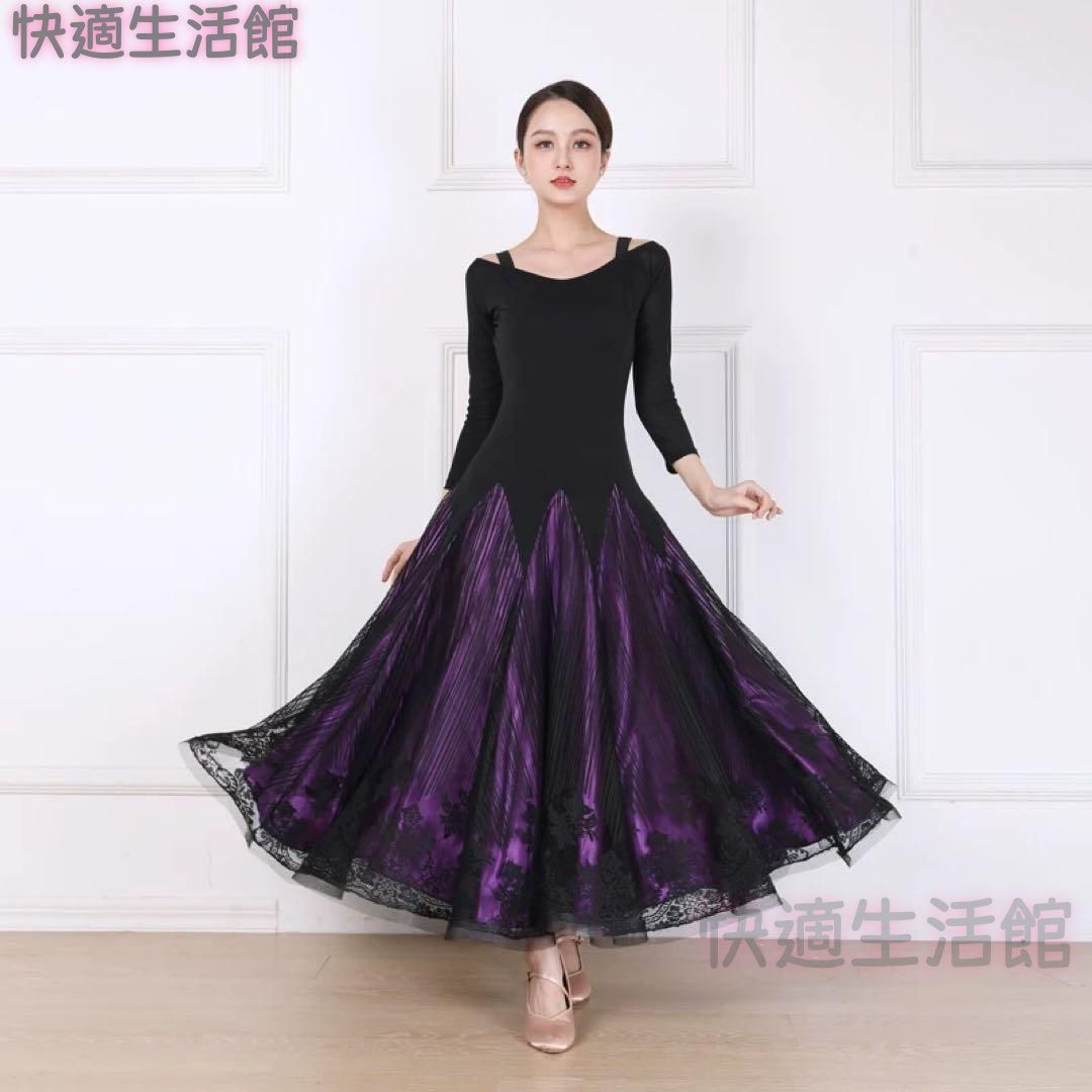 人気商品 華やか刺繍ワンピース◆練習からダンスパーティー、発表会まで使える！ lf708