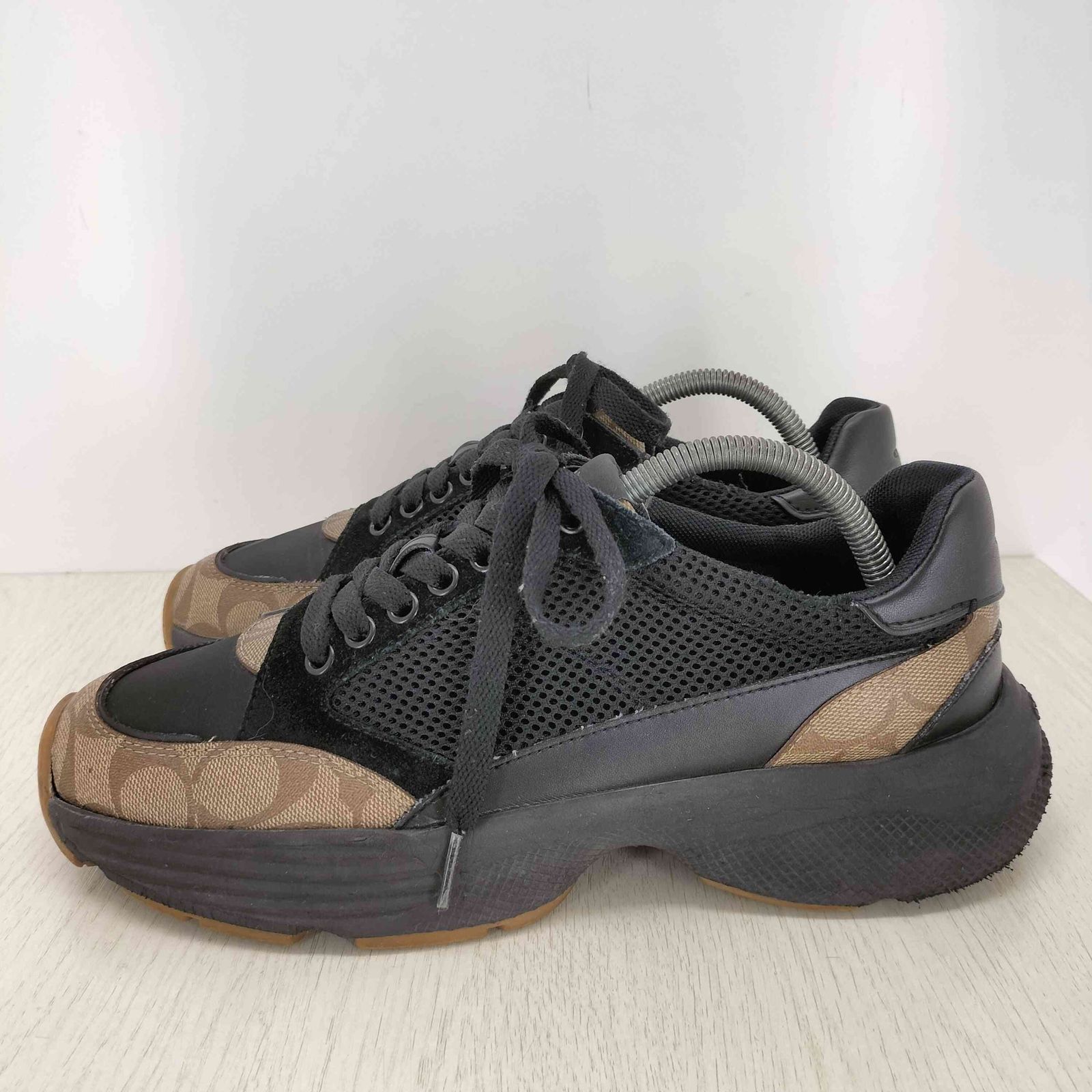 コーチ スニーカー size 8.5D 即決 COACH 26cm レザースニーカー 