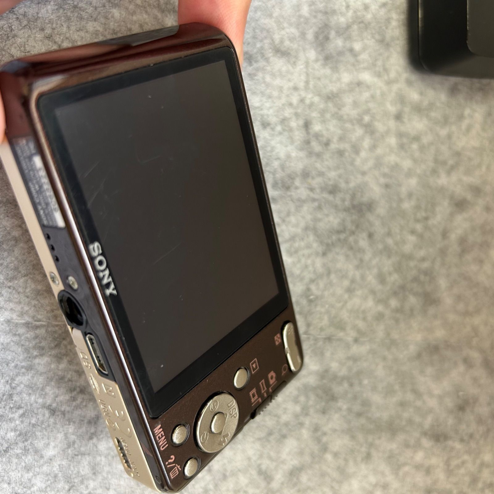 ソニーCyber-shot DSC-W570ゴールドデジカメ動作品 CCDセンサー