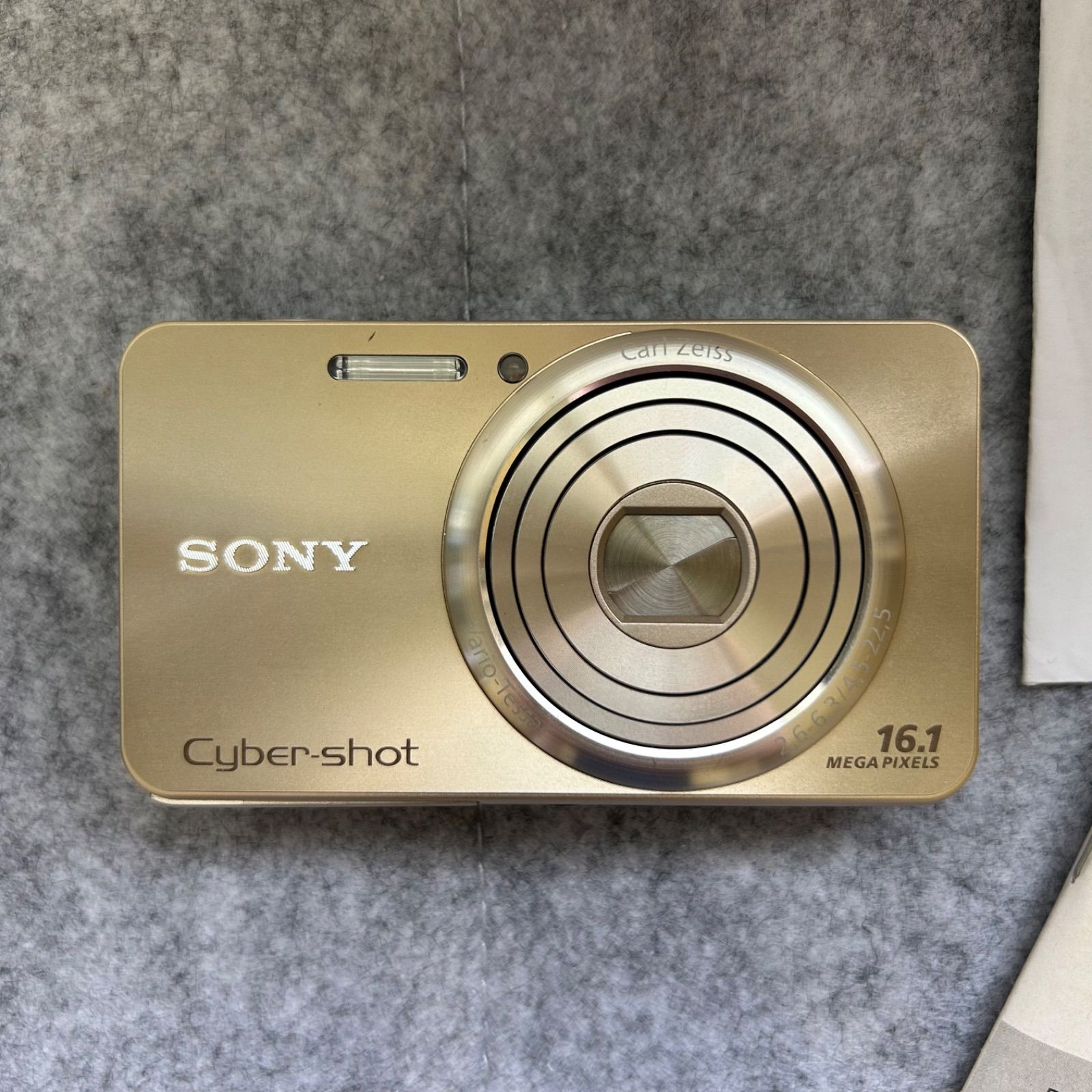 ソニーCyber-shot DSC-W570ゴールドデジカメ動作品 CCDセンサー