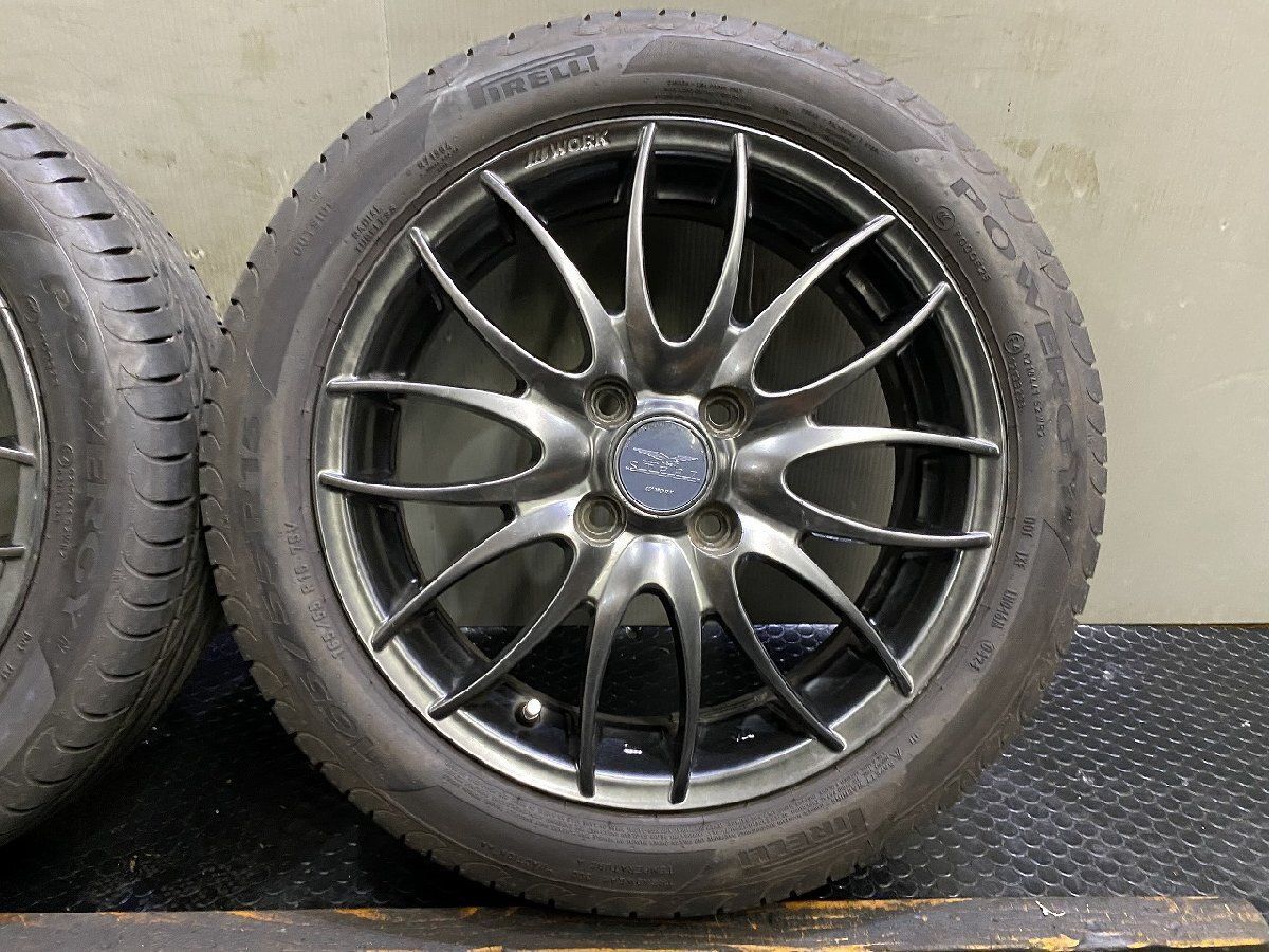 PIRELLI POWERGY 165/55R15】夏タイヤ【WORK STEEZ NICROSS ニクロス 