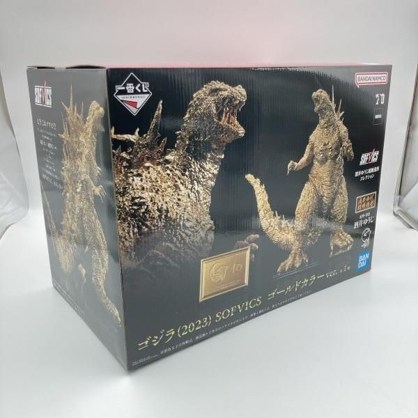 中古】未開封)バンダイ 一番くじ SOFVICS ゴジラ(2023) ゴールドカラー